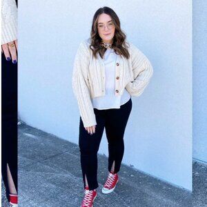 Asos Design Dark Wash Skinny Leg Front Slit Jeans